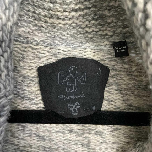 TNA Lambswool Zip Up Sweater - Picture 2 of 4